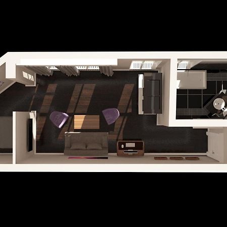 برلين شقق أرابيل البوتيكية الغرفة الصورة 3D rendering of a typical studio apartment